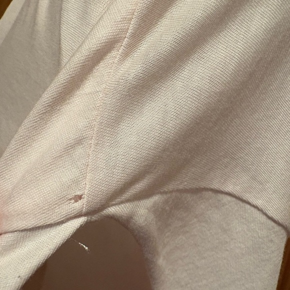 All Saints Kay Short Split Sleeve Tee in Blush Light Pink - Picture 11 of 13